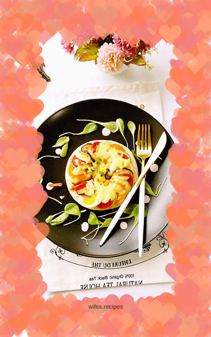 It’s not that hard to have a variety of food – Colorful Vegetable Whirlwind Pizza