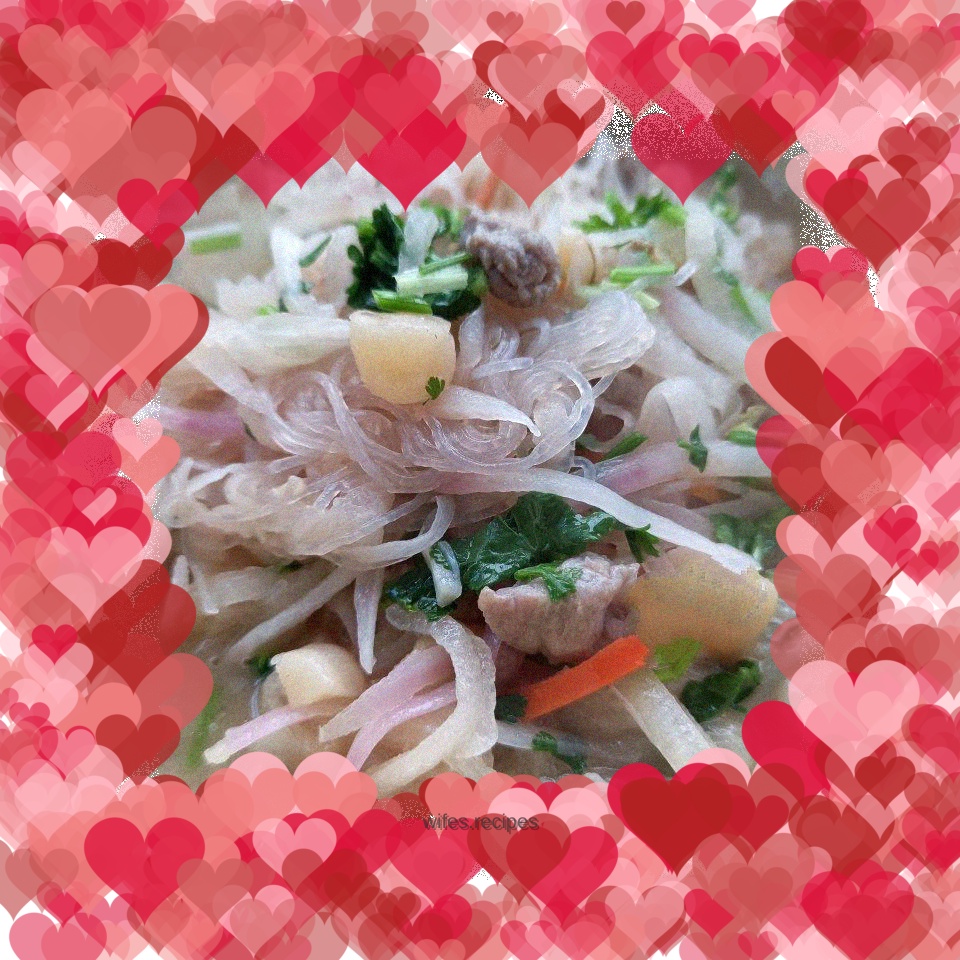 Scallop Vermicelli and Carrot Soup