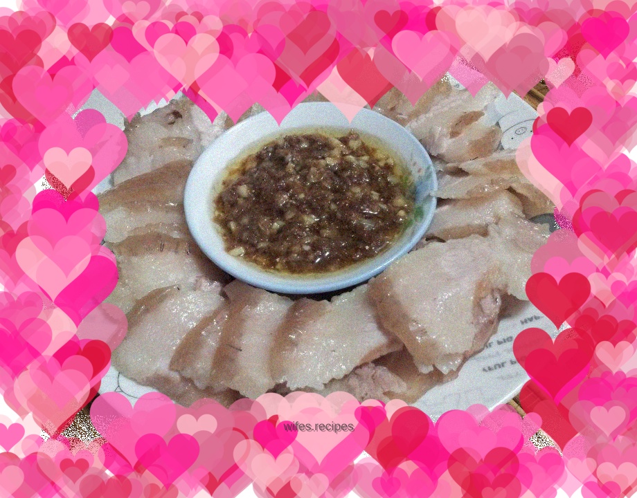 White-cut pork belly