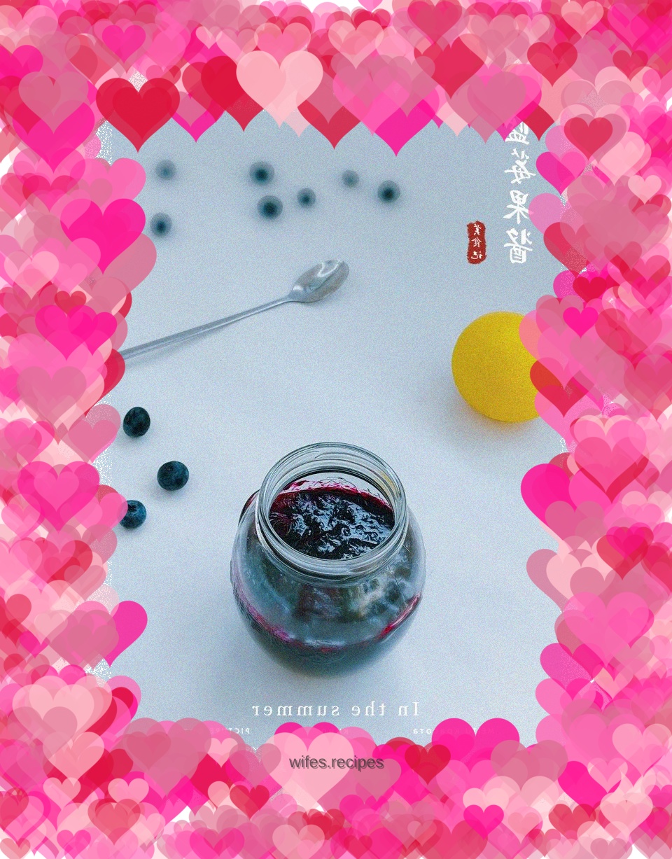 Homemade blueberry jam