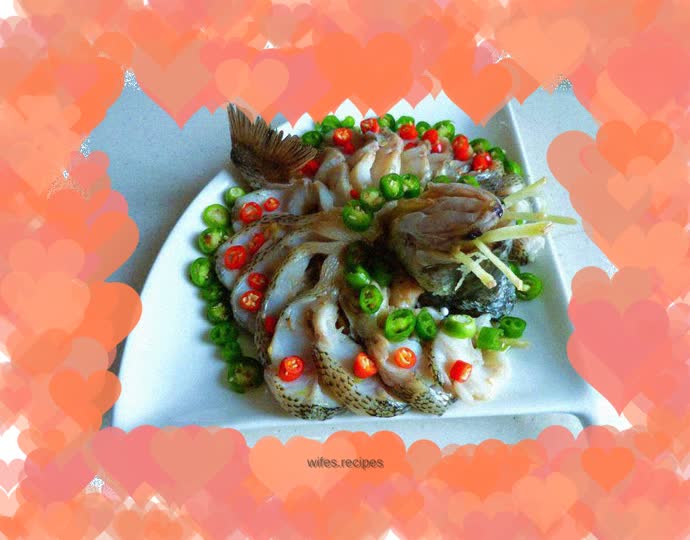 Peacock Steamed Bass