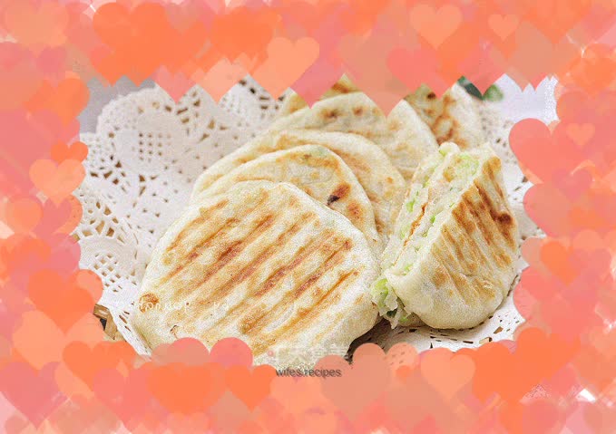 Shredded green radish pie