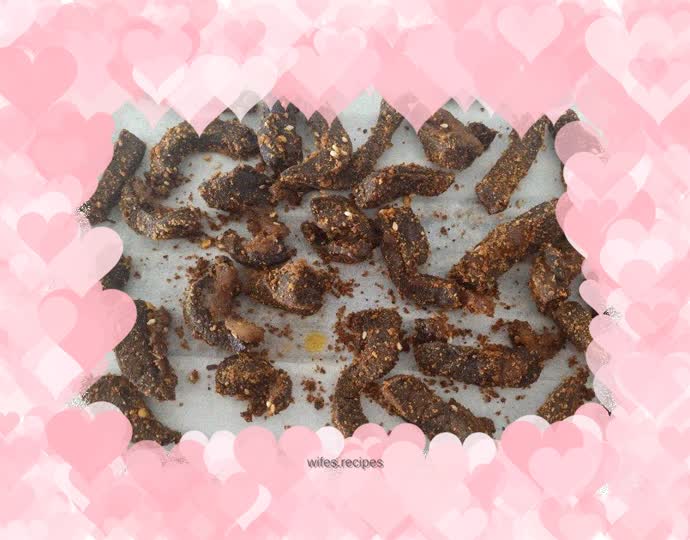 Oven version of beef jerky