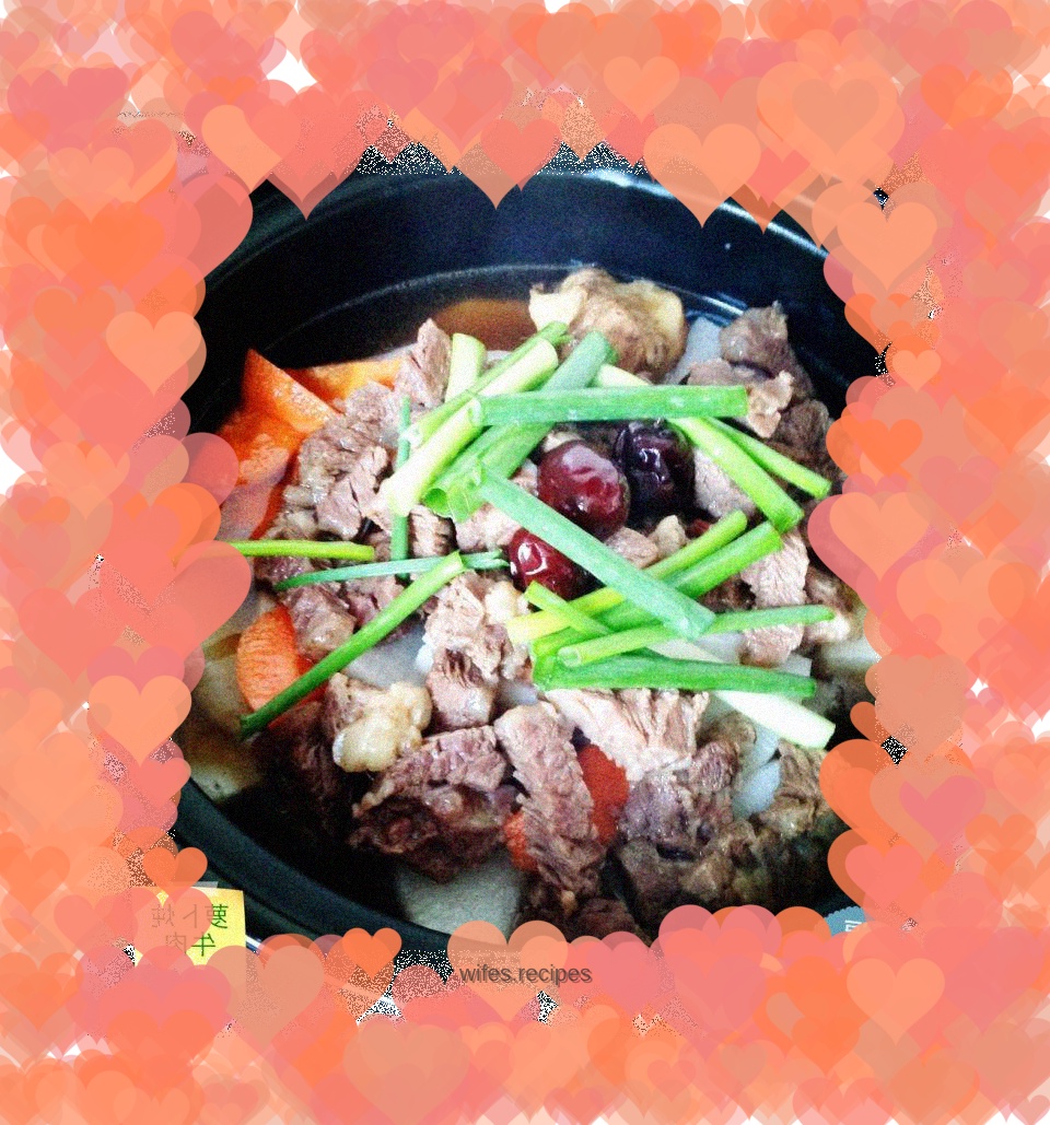 Beef stewed with radish