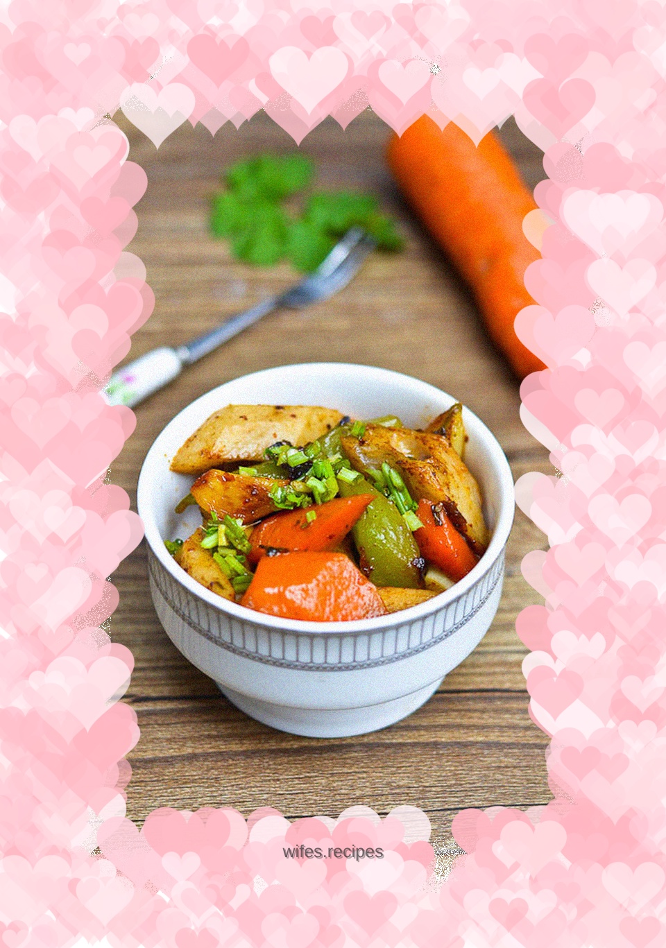 Braised three fresh vegetables