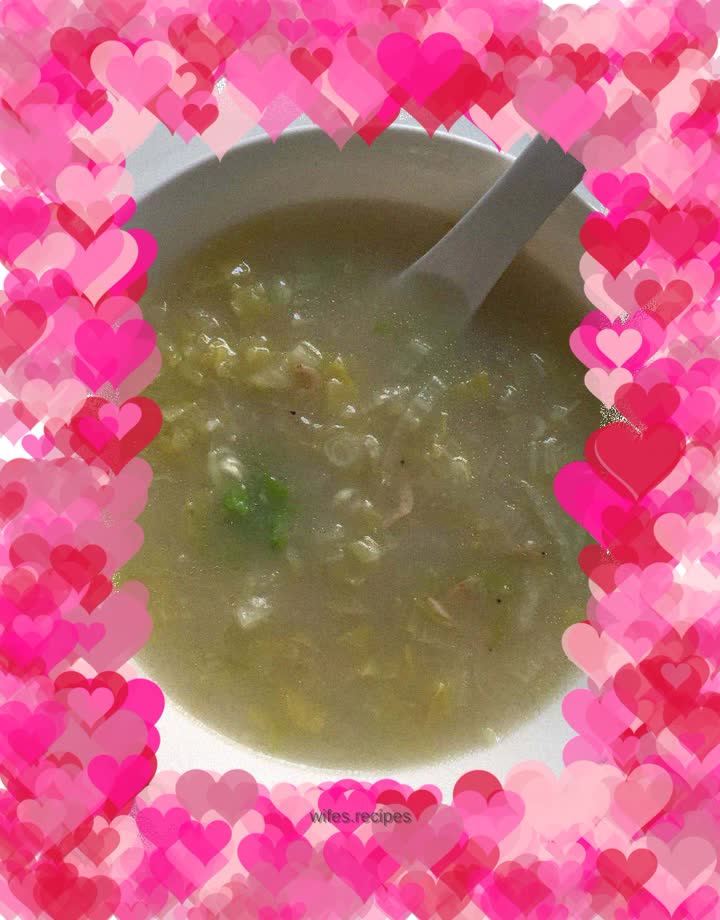 Shrimp and cabbage soup