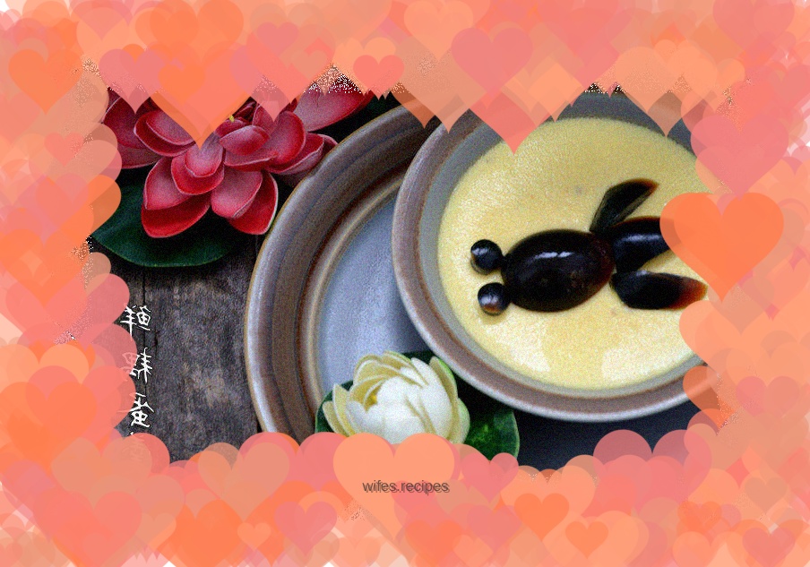 Fresh lotus root custard