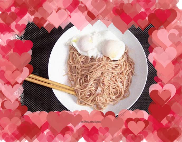 Red bean curd noodles with candied eggs