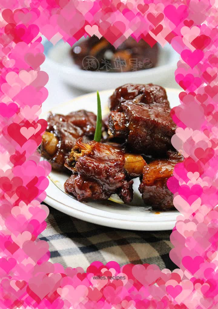 The rich taste of happiness - braised pork ribs