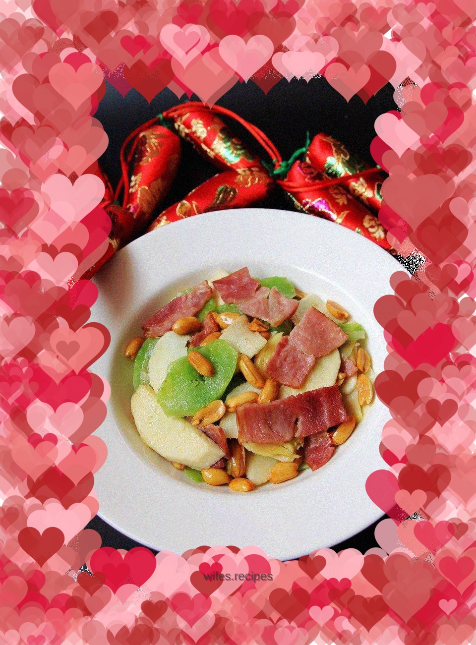 Stir-fried double bamboo shoots with bacon