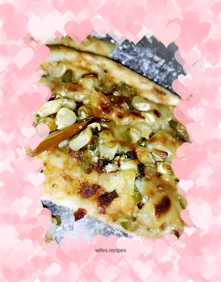 Thin-Crust Sausage and Corn Pizza