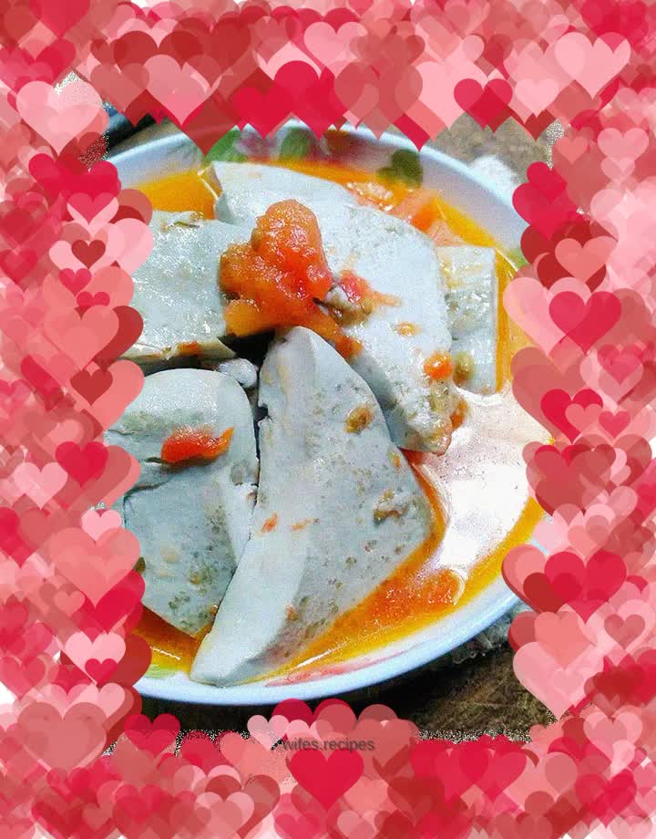 【Haikou】Black tofu with tomato sauce