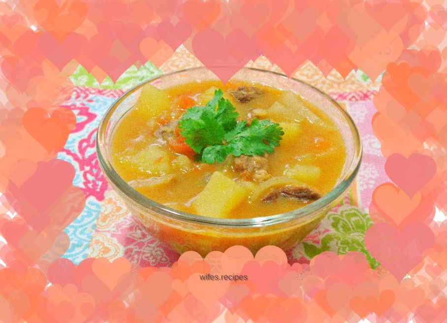 Simple version of beef soup