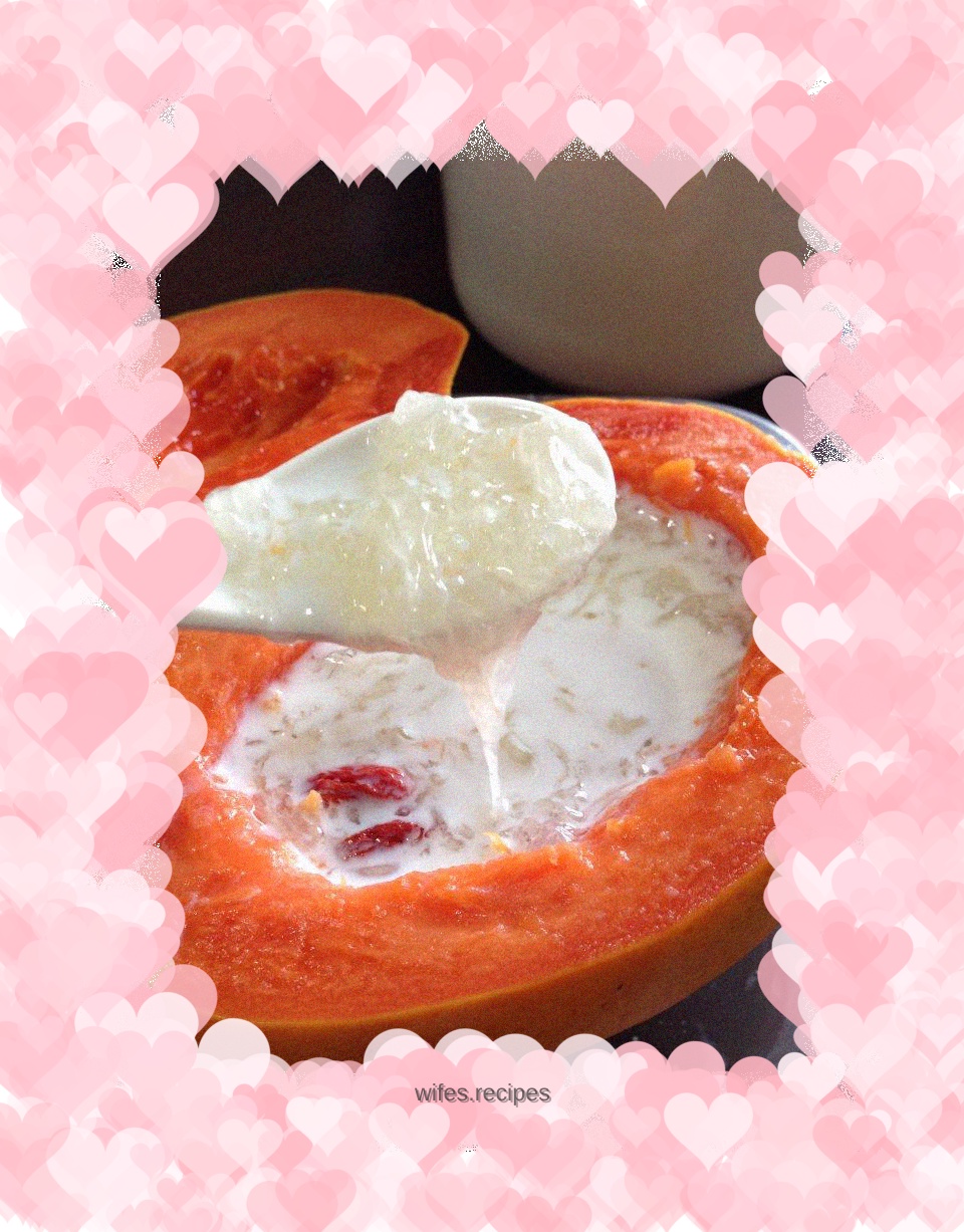 Nourish your skin and enhance your immunity---[Original papaya and milk stewed with bird’s nest]