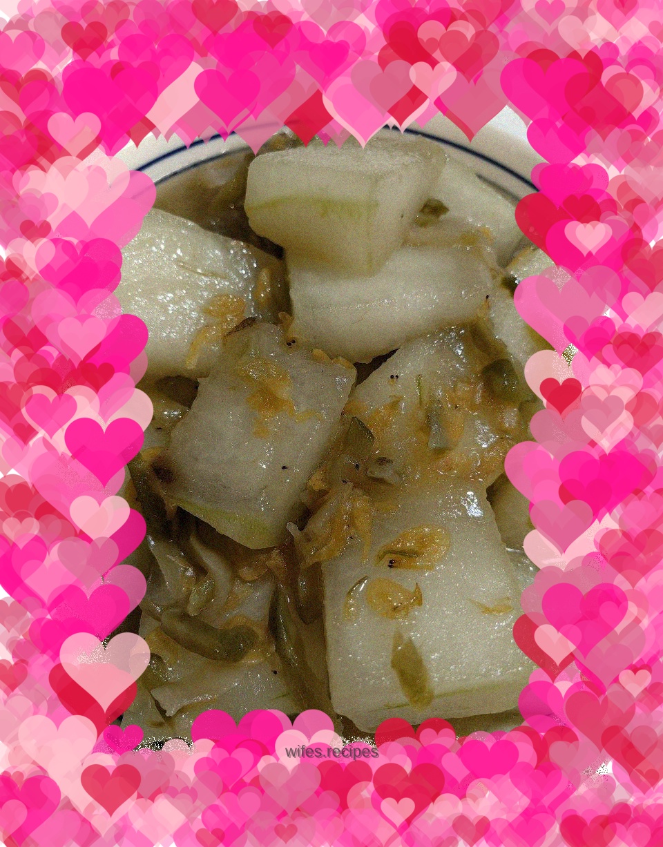 Fried winter melon
