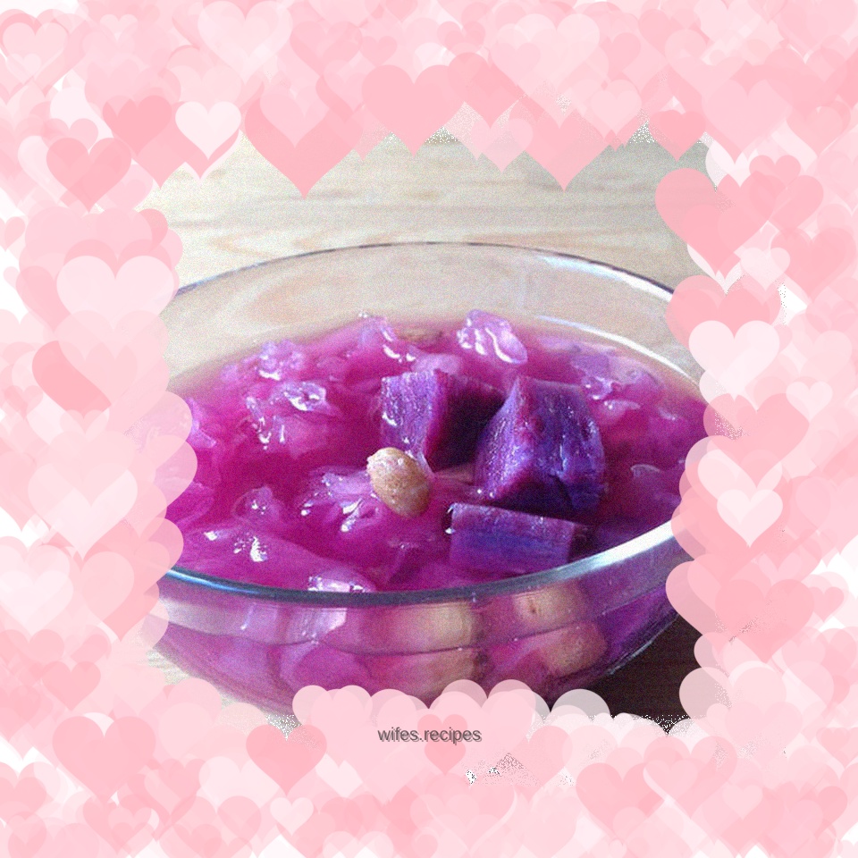 Purple Sweet Potato and Tremella Soup--Ingredients around you for beauty and beauty