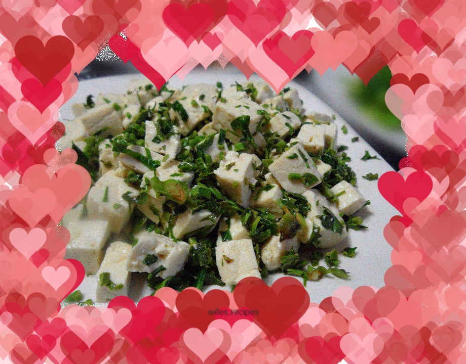 Chinese toon mixed with tofu