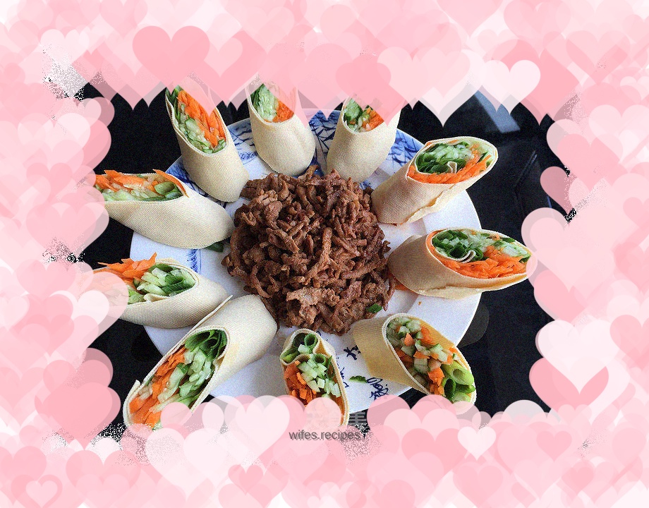 Tofu skin roll with three shreds