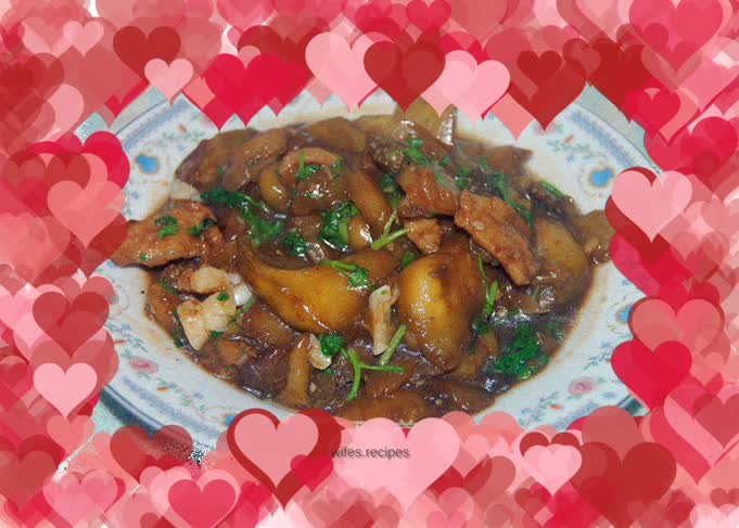 Home-cooked eggplant