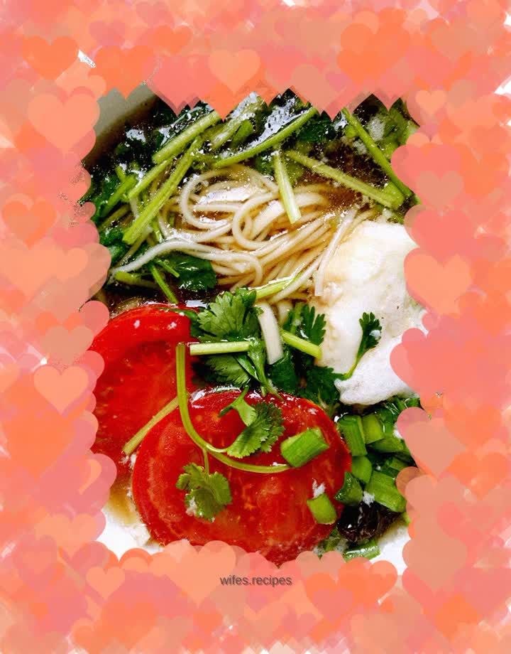 Mung bean sprouts hot soup noodles