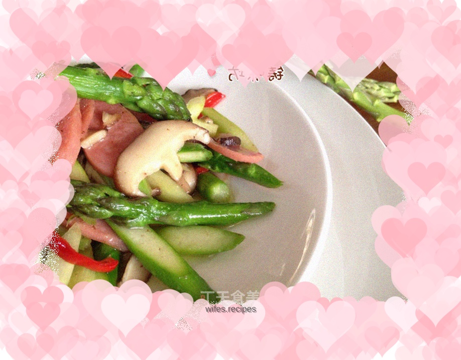 Taste of Spring【Sauteed Asparagus with Ham Sausage】