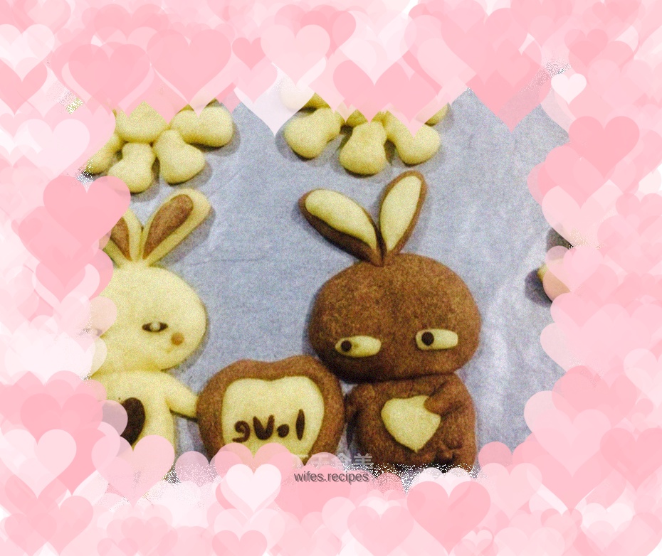 Mung bean cartoon cookies