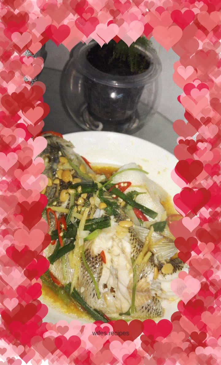 Steamed seabass