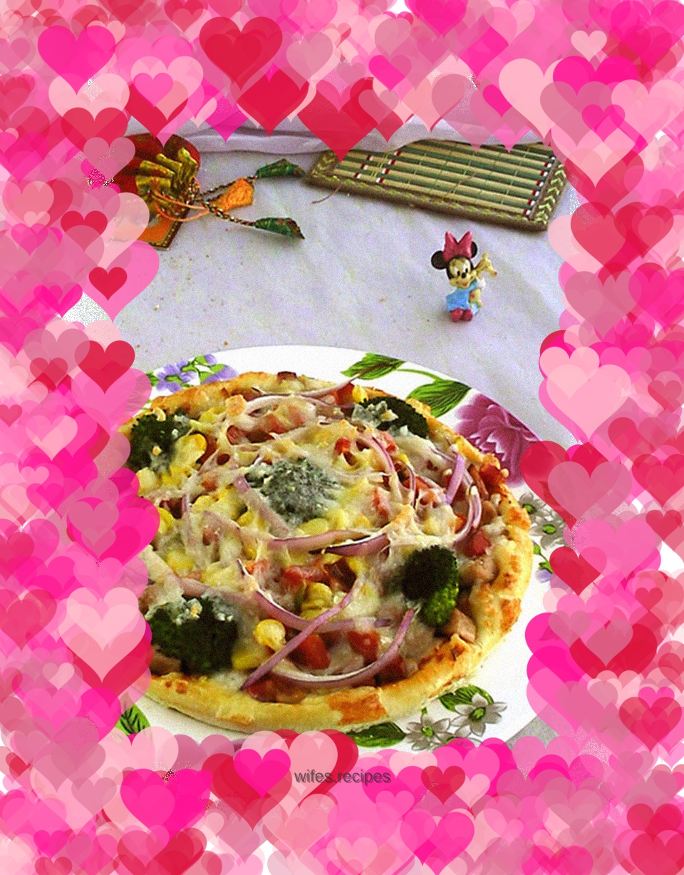 Carrot and Broccoli Pizza