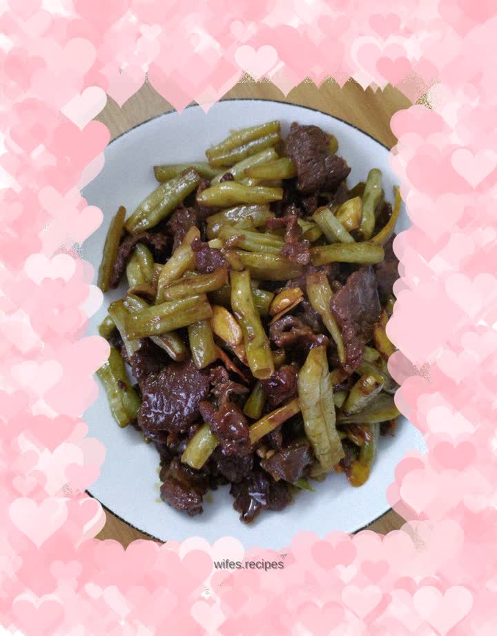 Stir-fried beef with pickled beans
