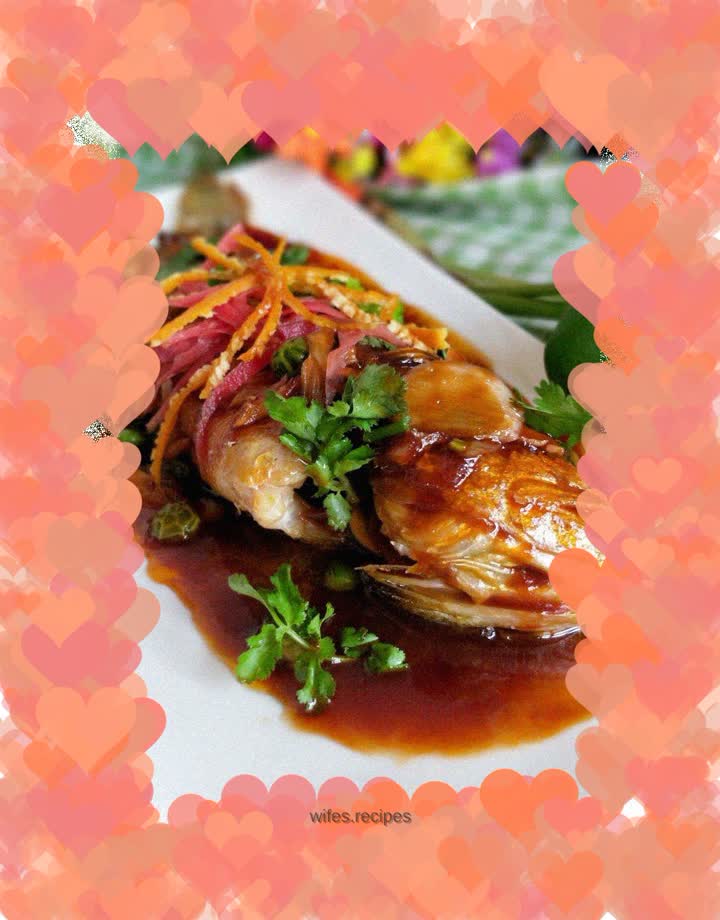 Sweet and sour yellow croaker