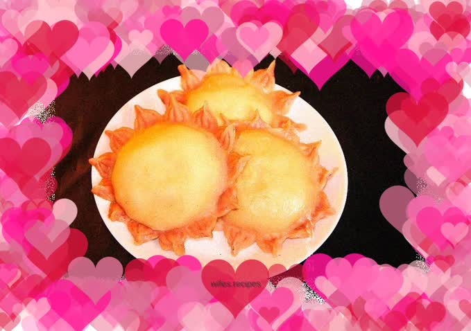 Hot noodle two-color sunflower pan-fried pie