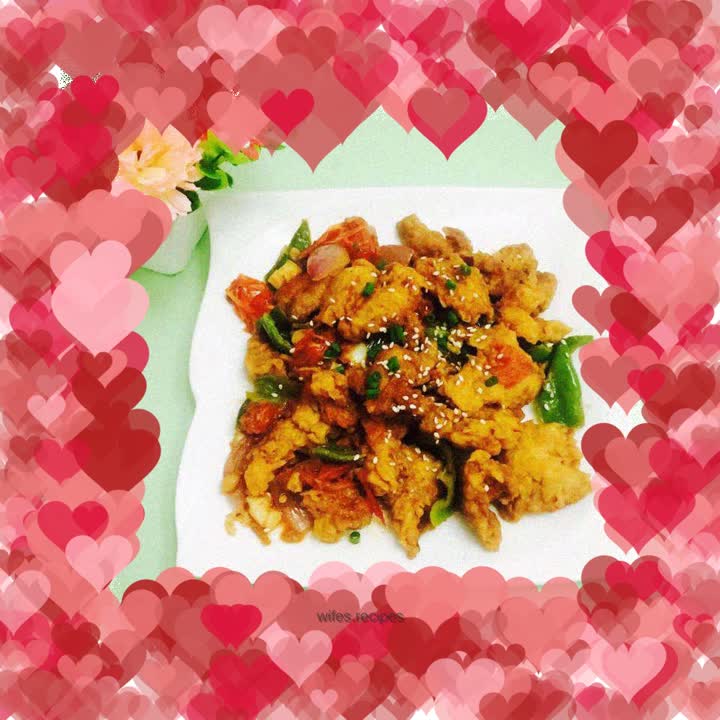 Crispy Pork with Tomato Sauce