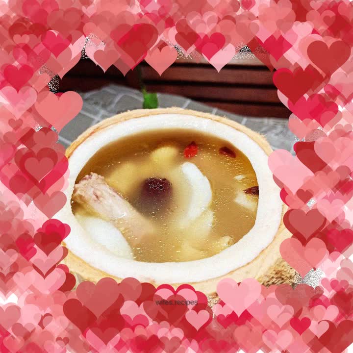 Coconut stewed chicken