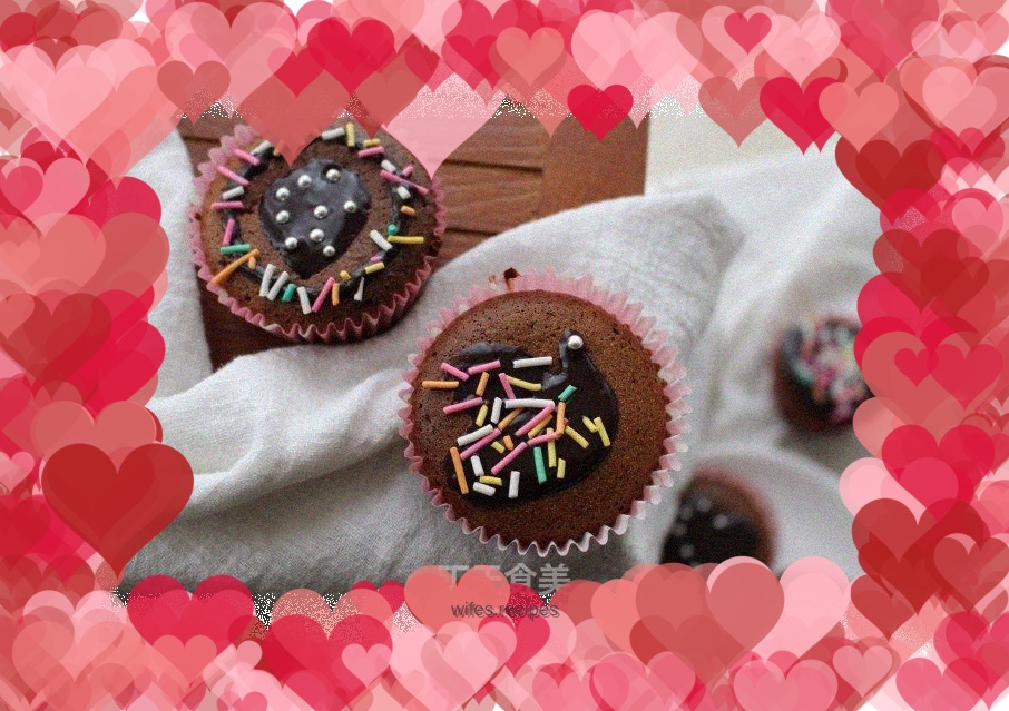 Light cream chocolate chiffon - baked cubes