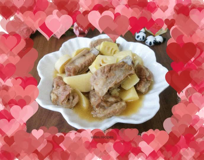 Pork Ribs and Stewed Spring Bamboo Shoots