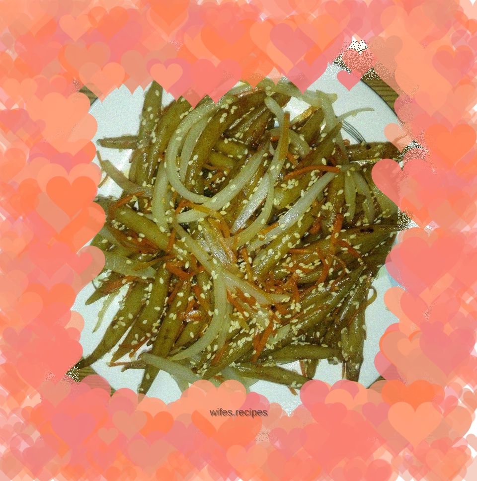 Stir-fried Silver Needle Noodles with Onions and Sesame (Gray Fetus)