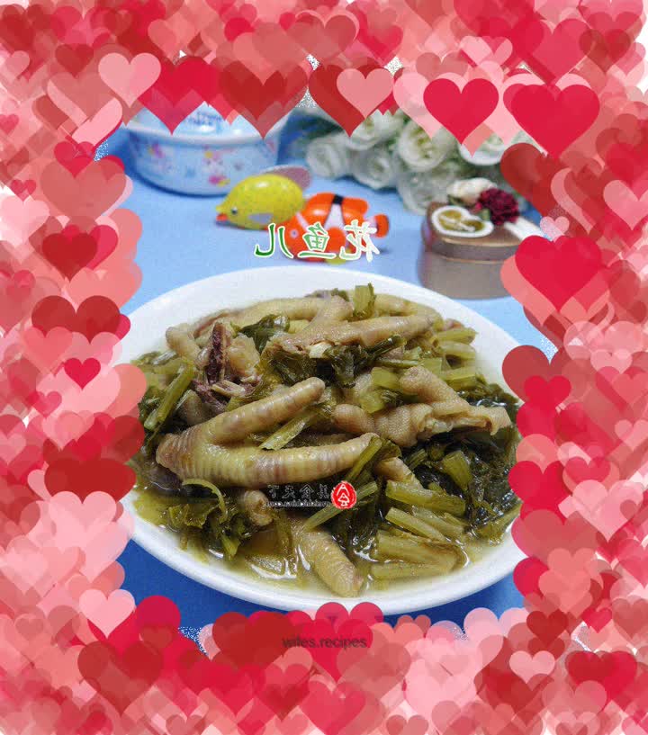 Pickled vegetables and chicken feet