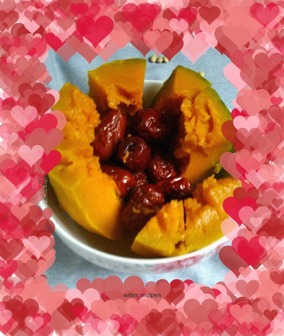 Steamed Pumpkin with Dates