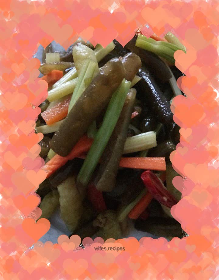 Hot and sour sea bamboo shoots