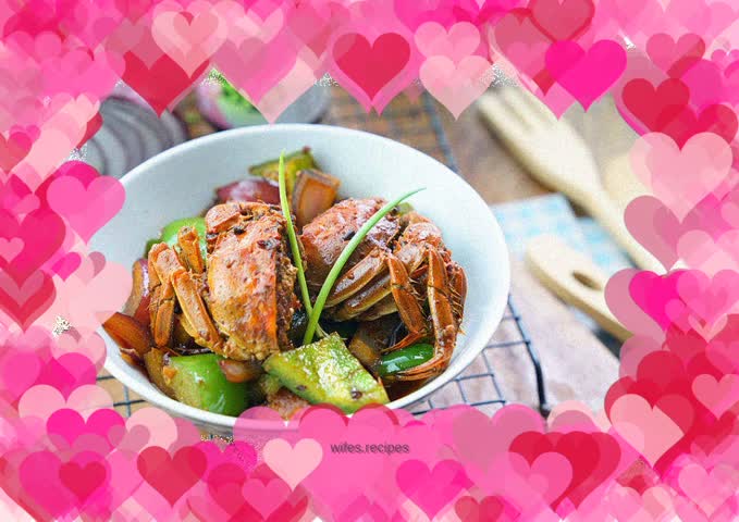 Hairy Crab with Mixed Vegetables and Black Bean Sauce