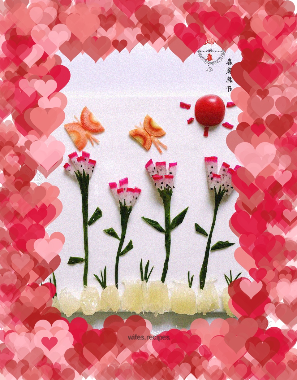 Spring is warm and flowers are blooming