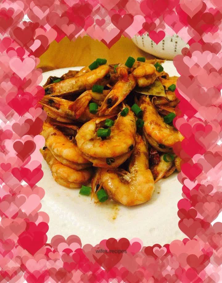 Spicy open-back shrimp