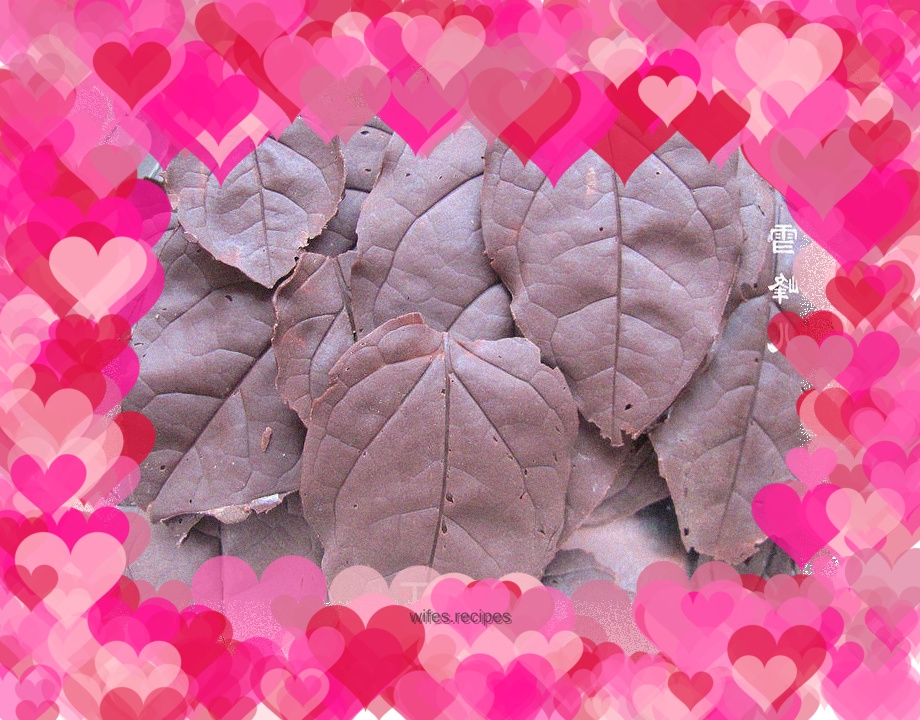 Making of chocolate leaves