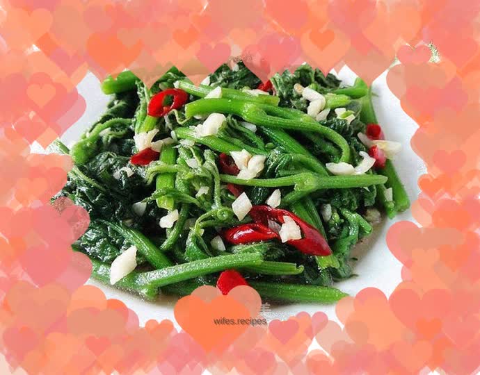 Stir-fried Pumpkin Vine with Garlic