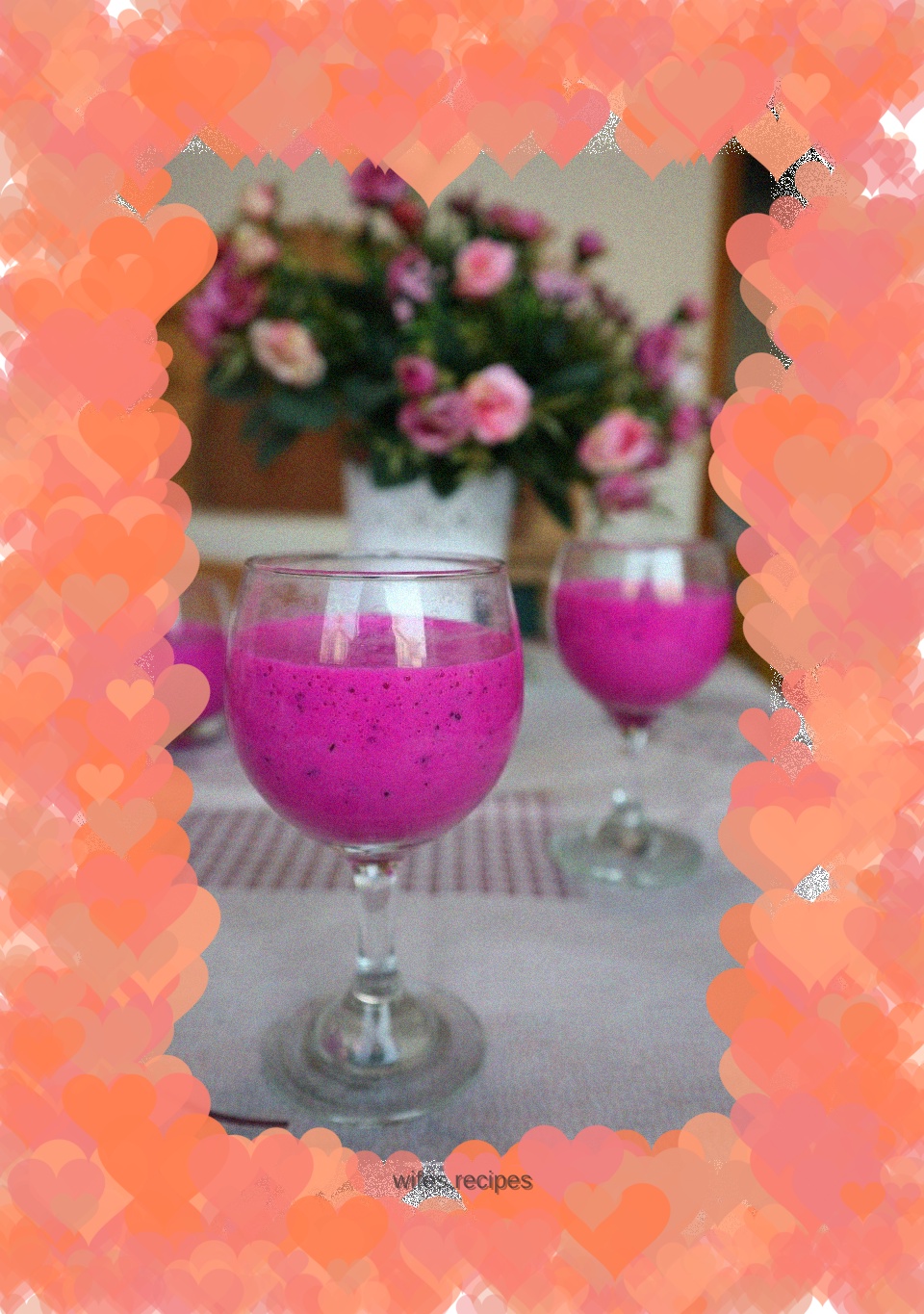 Dragon fruit milkshake