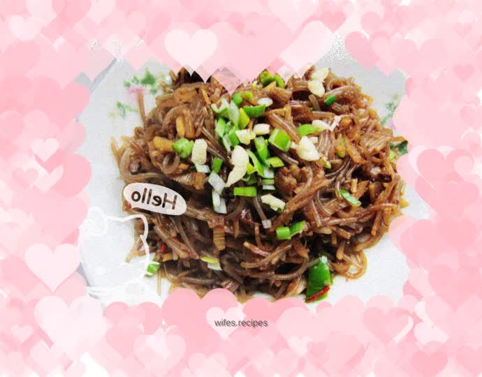 Winter home cooking - radish vermicelli