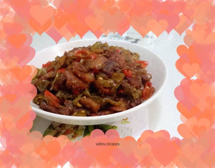 Dry roasted spicy and sour bacon