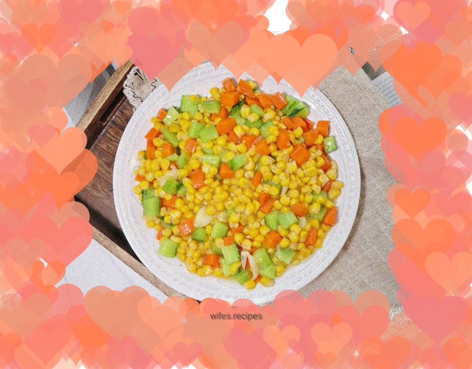 Seasonal vegetable corn kernels ❗️ can be sweet or salty, children’s favorite