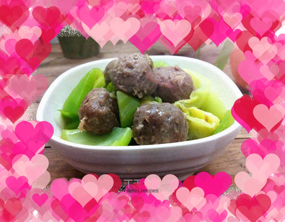 Beef Tendon Balls Stewed with Mustard Head