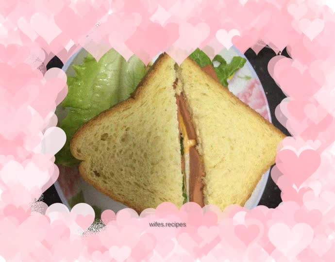 Egg and ham sandwich